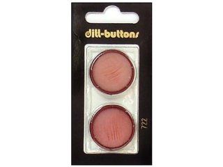 Dill Shank Buttons 1 in. Wine Red #722 2pc.