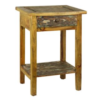 Antique Revival Rustic Valley End Table