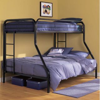 DHP Twin over Full Bunk Bed with Built In Ladder