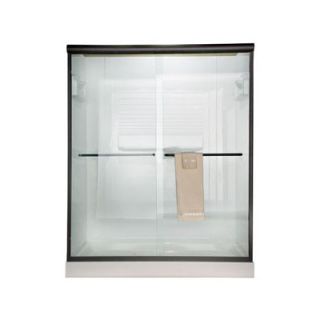 American Standard Euro Frameless Bypass Shower Door with Bistro Glass