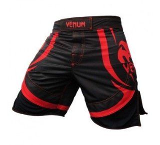 Venum "Electron 2.0" MMA Fight Shorts   Red Devil (33 (M)) Sports & Outdoors