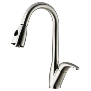 Vigo One Handle Single Hole Pull Out Spray Kitchen Faucet with 16