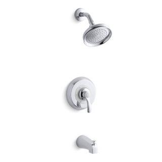 Coralais Shower Faucet Trim with Lever Handle and Mastershower 3 Wa