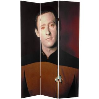 Oriental Furniture 71 x 47.25 Star Trek Tall Double Sided Data and