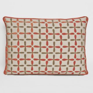 Kevin OBrien Studio Petals Linen Embellished Decorative Pillow