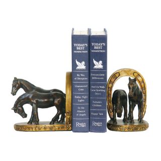 Horse and Horseshoe Bookends (Set of 2)