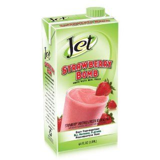 Jet Strawberry Bomb Real Fruit Puree Smoothie Mix ? 64 oz.  Juice Smoothie Drinks  Grocery & Gourmet Food