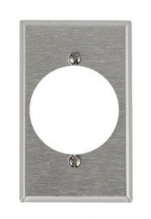 Pass & Seymour SS724 Stainless Steel Wall Plate Receptacle Single Gang Kitchen & Dining