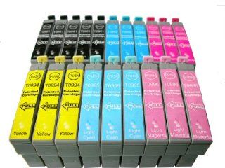 ND TM Brand Dinsink 20 Pack (5BK+3C+3M+3Y+3LC+3LM) US patent Compatible ink cartridge for Epson 98 99 Artisan 730 837 725 835 printers. The item with ND Logo