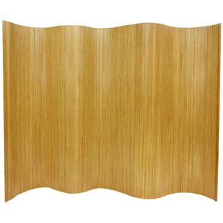 Oriental Furniture 72.25 x 98 Bamboo Tree Tall Wave Room Divider