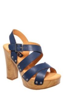 Korks by Kork Ease Uma High Heel Sandal   Blue Shoes