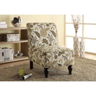 Monarch Specialties Inc. Floral Traditional Slipper Chair