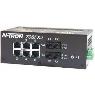 N tron Fully Managed Industrial Ethernet Switch 708FX2 SC