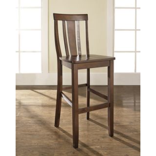 Crosley Shield Back 30 Barstool in Mahogany