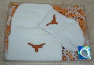 Texas Longhorns Baby Cap and Socks Gift Set  Infant And Toddler Sports Fan Apparel  Sports & Outdoors
