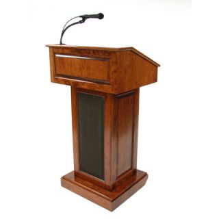 executive wood counselor evolution lectern with sound system