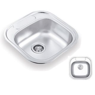 Ukinox 18.88 x 18.88 Drop in Single Bowl Kitchen Sink