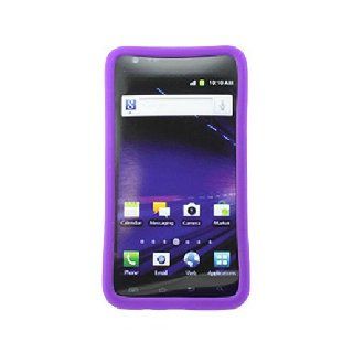 Purple Soft Silicone Gel Skin Cover Case for Samsung Galaxy S2 S II AT&T i727 SGH I727 Skyrocket Cell Phones & Accessories