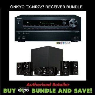 Onkyo TX NR727 7.2 Channel Network Audio/Video Receiver, Plus Klipsch HDT 600 Home Theater Speaker System Electronics