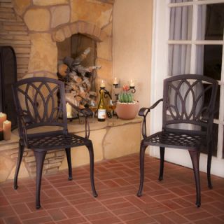 Home Loft Concept Stephanie Cast Aluminum Outdoor Dining Chairs (Set