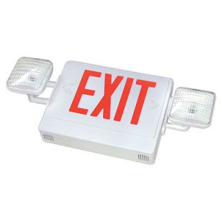 Deco Lighting Combo LED Exit Sign and Emergency Light
