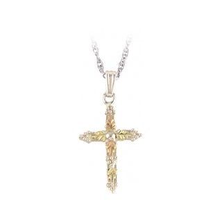 Black Hills Gold Silver Cross Necklace Pendant Necklaces Jewelry