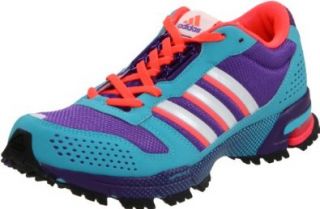 adidas Women's Marathon Tr 10 W Running Shoe,Sharp Purple/Zero Metallic/Turbo,5 C US Shoes