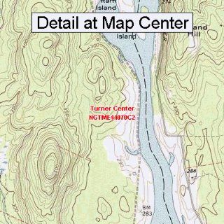 USGS Topographic Quadrangle Map   Turner Center, Maine (Folded/Waterproof)  Outdoor Recreation Topographic Maps  Sports & Outdoors