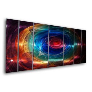 All My Walls Abstract by Ash Carl Metal Wall Art in Multi   23.5 x 60