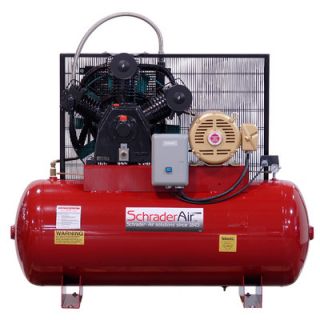 Schrader 240 Gallon Professional Series 2 Stage 15 HP Horizontal Air