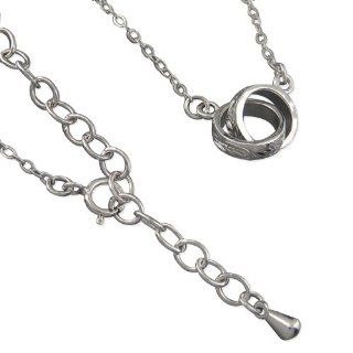 925 Silver Rhodium Interlocking Circles Necklace Hawaiian Silver Jewelry Jewelry