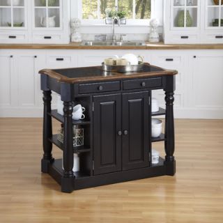 Home Styles Americana Kitchen Island with Granite Top
