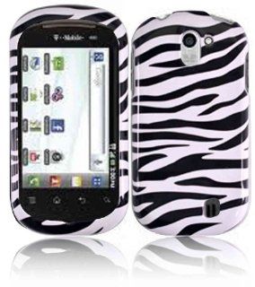 Zebra Hard Case Cover for LG Doubleplay C729 Cell Phones & Accessories