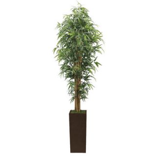 Laura Ashley Home Tall High End Realistic Silk Bamboo Tree with Wood