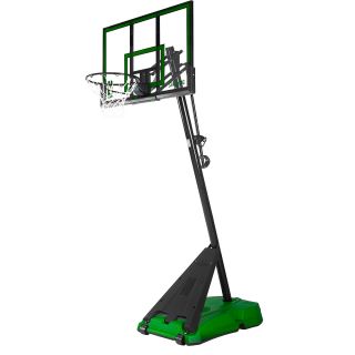 Spalding 50 Acrylic Portable Angled Pole Green/Black Base Basketball System
