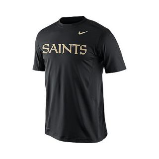 NIKE Mens New Orleans Saints Dri FIT Hypercool Speed Short Sleeve T Shirt  