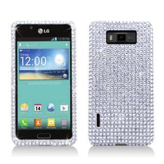 Aimo Wireless LGUS730PCDI008 Bling Brilliance Premium Grade Diamond Case for LG Splendor/Venice S730   Retail Packaging   Silver Cell Phones & Accessories