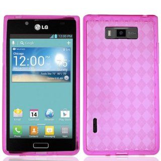 LF Pink TPU Soft Case Protector Cover, Lf Stylus Pen, Lf Screen Wiper Bundle Accessory for LG Splendor Venice US730 Boost Mobile, U.S.Cellular Cell Phones & Accessories