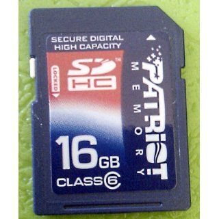 Patriot 8 GB Class 6 SDHC Flash Memory Card PSF8GSDHC6 Electronics