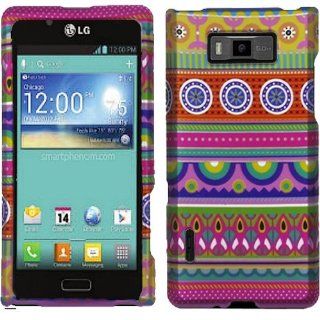 Graffiti Pink Green Yellow Hard Case Cover For LG Splendor Venice 730 with Free Pouch Cell Phones & Accessories
