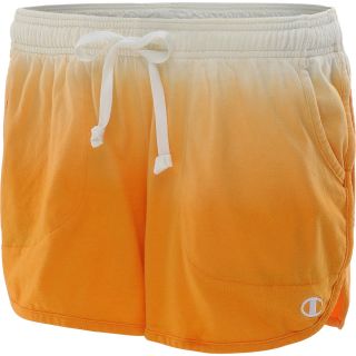CHAMPION Womens Jersey Shorts   Size Small, Clementine Dip Dye