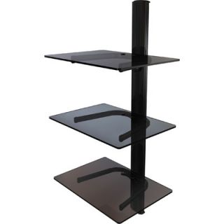 Crimson AV Triple Shelf Wall Mount System with Cable Management