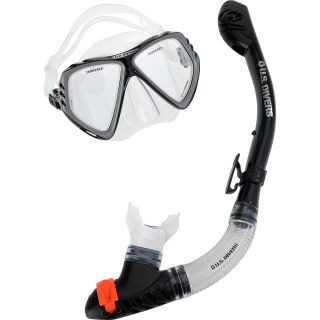 U.S. DIVERS Adult Premium Snorkel and Mask Set, Black