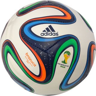 adidas Brazuca 2014 Mini Soccer Ball, White/night