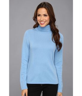 Pendleton Cr me De Cashmere Turtleneck Womens Sweater (Blue)