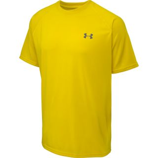 UNDER ARMOUR Mens Tech Short Sleeve T Shirt   Size Xl, Solar/black