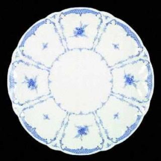 John Aynsley Delphine (New, No Trim) Dinner Plate, Fine China Dinnerware   Blue