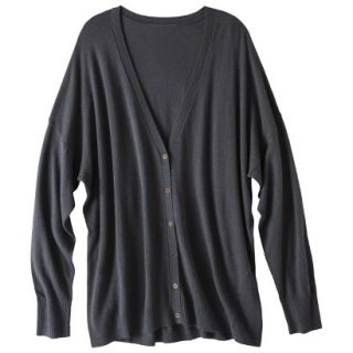 Pure Energy Womens Plus Size Long Sleeve Cardigan Sweater   Gray 2X