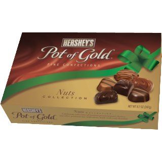 Hershey's Pot of Gold Assorted Chocolate Nuts Collection, 8.7 Ounce Boxes (Pack of 2)  Chocolate Assortments And Samplers  Grocery & Gourmet Food