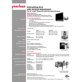 Peerless Articulating Arm with Vertical Adjustment for Flat Panel